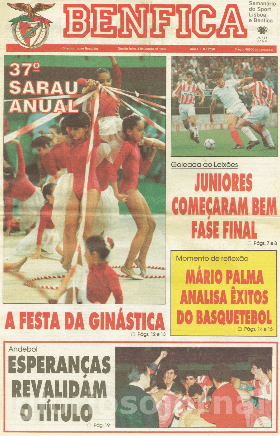 jornal o benfica 2590 1992-06-03